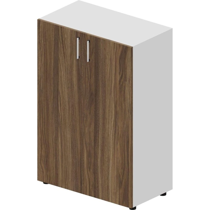 Изображение товара Шкаф для документов Mahia EMMS562BLWN орех/белый 1180 мм сборно-разборный