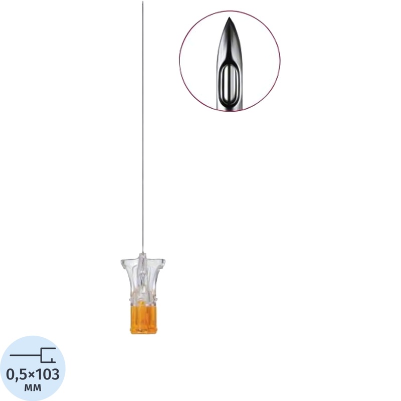 Изображение товара Игла спинальная B.Braun 25G 0.5 x 103 мм (25 штук в упаковке)