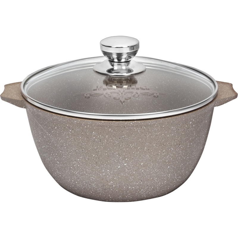 Изображение товара Кастрюля Мечта 3 л литой алюминий антипригарное гранитное покрытие