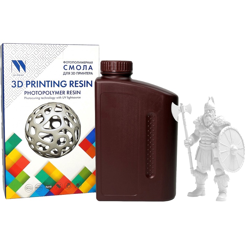 Изображение товара Фотополимер для 3D-принтера NV Print NV PRINT Standard Resin Clear NV-3D-STD-RESIN-CLR бесцветный 1 л Изображение товара Фотополимер для 3D-принтера NV Print NV PRINT Standard Resin Clear NV-3D-STD-RESIN-CLR бесцветный 1 л