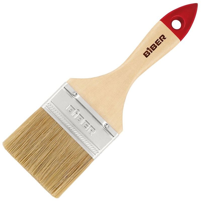 Изображение товара Кисть малярная плоская Бибер Эконом 31114 из натуральной щетины 63х9 мм с деревянной рукояткой (тов-001969) Изображение товара Кисть малярная плоская Бибер Эконом 31114 из натуральной щетины 63х9 мм с деревянной рукояткой (тов-001969)