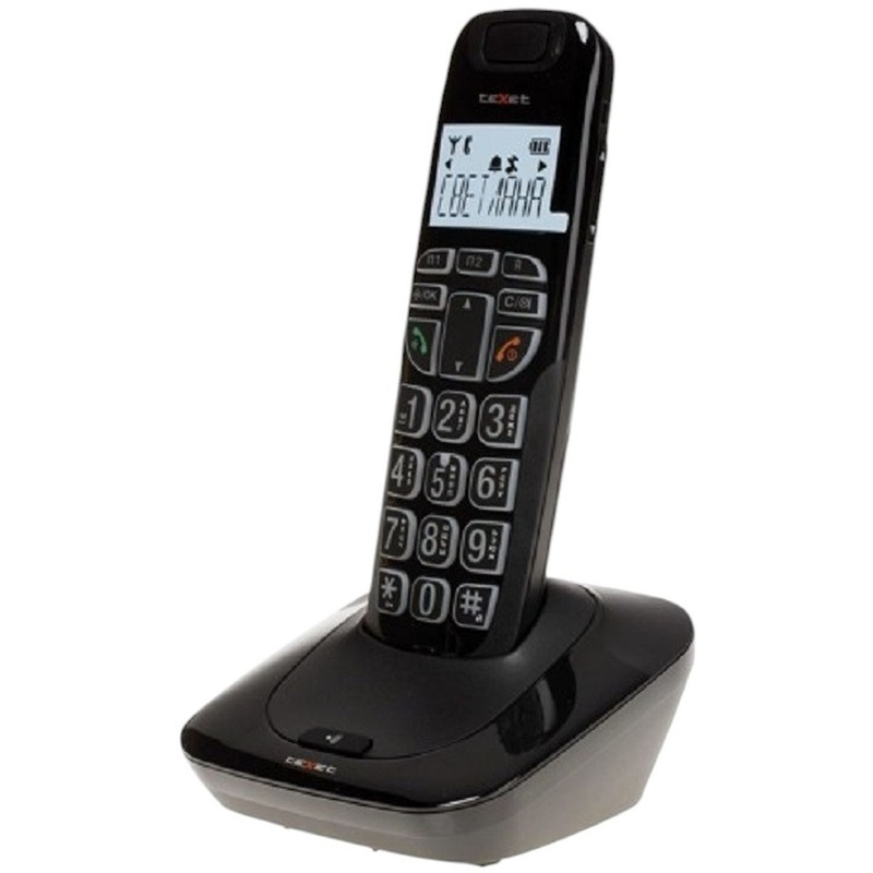 Изображение товара Радиотелефон TeXet TX-D7505A черный с дисплеем и громкой связью
