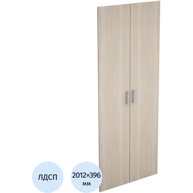 Изображение товара Высокие двери Avance 6ФК.001 шамони светлый 396х2012 мм (2 шт в упаковке)