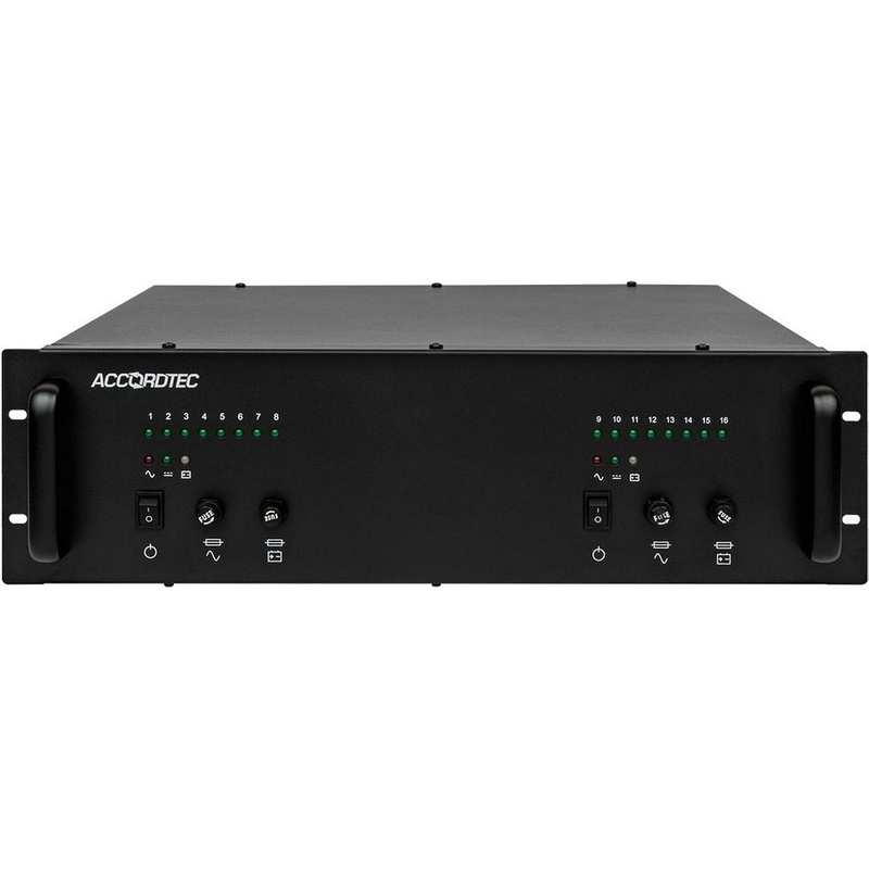 Изображение товара Блок бесперебойного питания AccordTec ББП-80х2 v.16 RACK 3U для систем безопасности