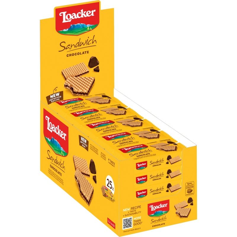 Изображение товара Вафли Loacker шоколад 25 г (25 штук в упаковке)