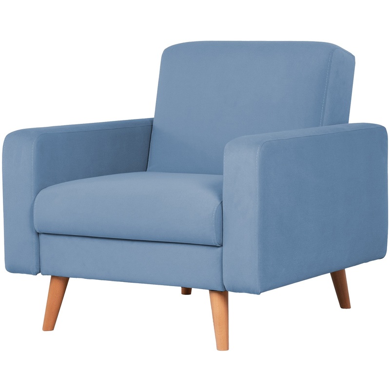 Изображение товара Кресло Релакс раскладное серо-голубое в скандинавском стиле