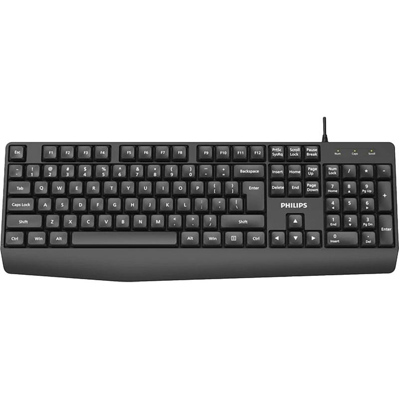 Изображение товара Клавиатура проводная Philips SPT6237B/60 с USB интерфейсом