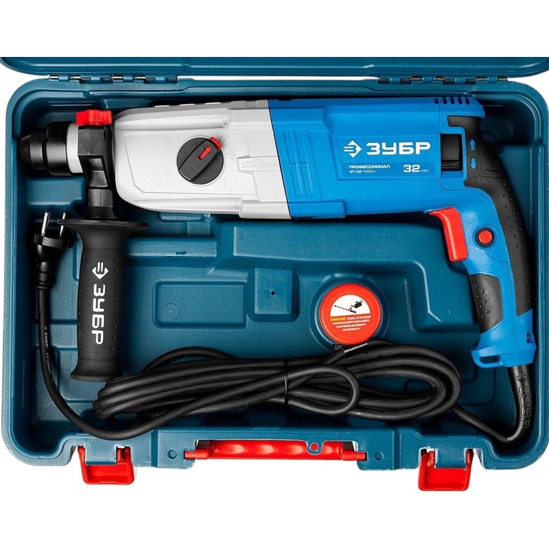 Изображение товара Перфоратор Зубр ЗП-32-1100 К сетевой с SDS-патроном и кейсом