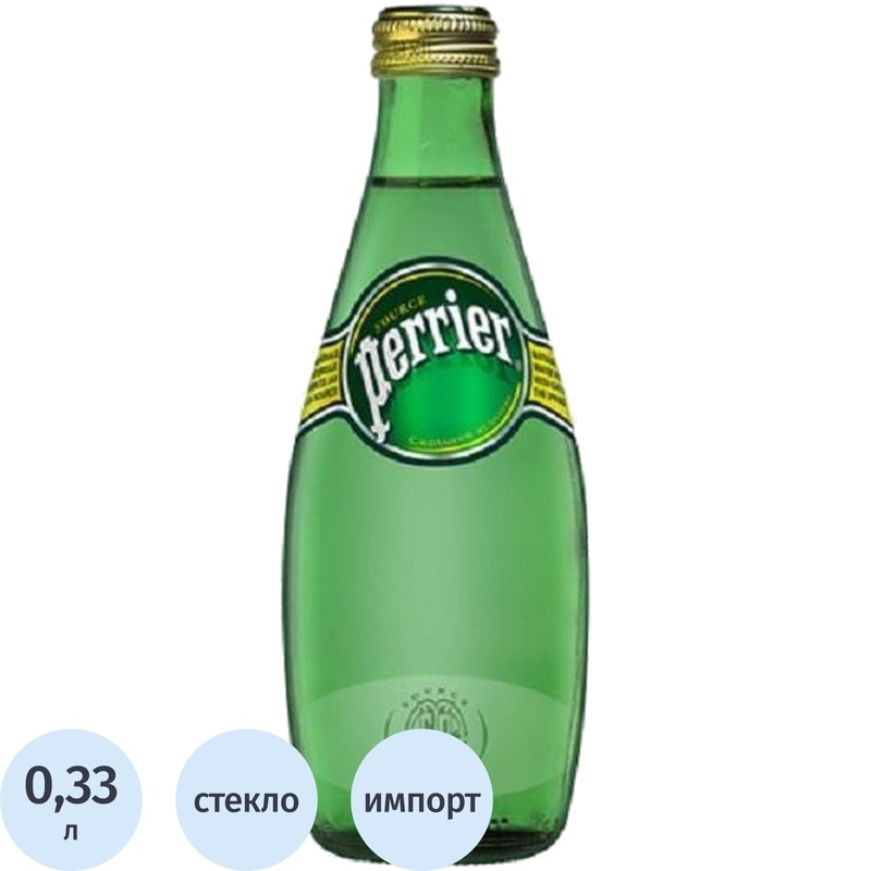 Изображение товара Вода минеральная Perrier столовая газированная 0.33 л