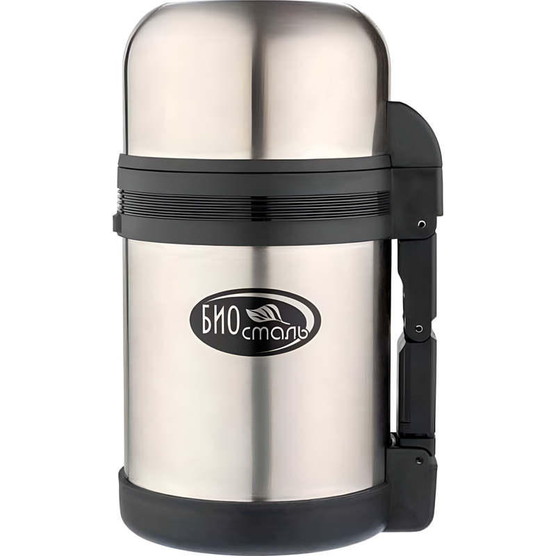 Изображение товара Термос Biostal 800 мл металлик/черный