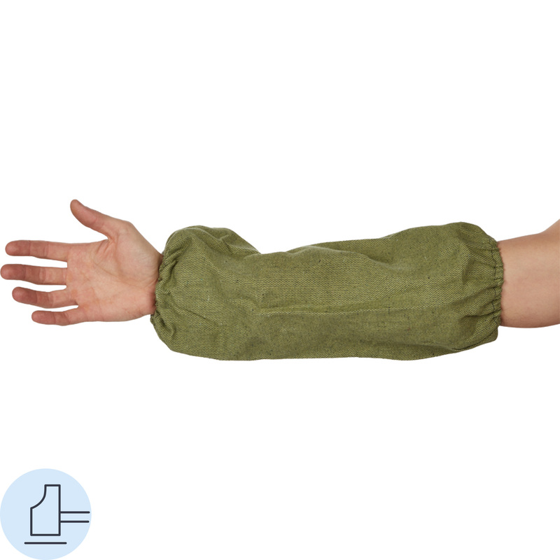 Изображение товара Нарукавники защитные брезентовые с огнеупорной пропиткой 40 см 2 шт