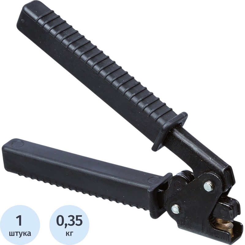 Изображение товара Пломбиратор усиленный вертикальный черный (кулачковый механизм, плашка латунь)