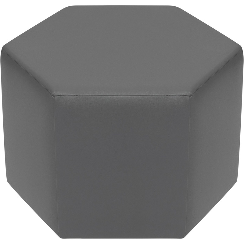 Изображение товара Пуф Сота темно-серый из экокожи 550x440x400 мм для торговых помещений