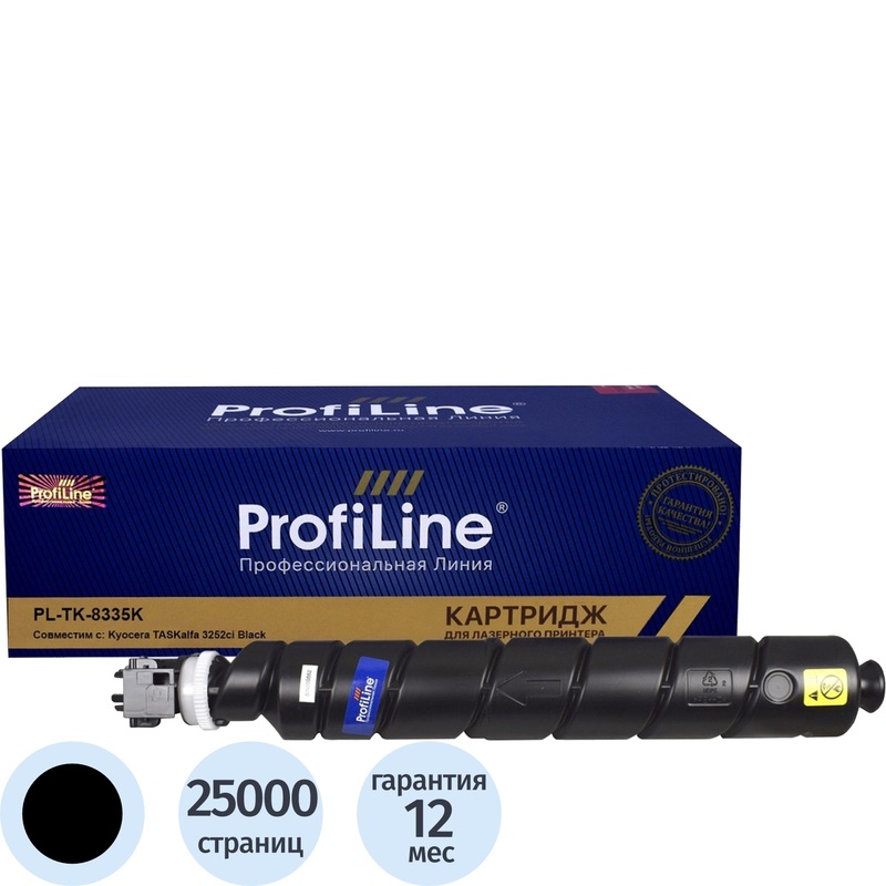 Изображение товара Картридж лазерный ProfiLine TK-8335K для Kyocera черный совместимый 25000 страниц