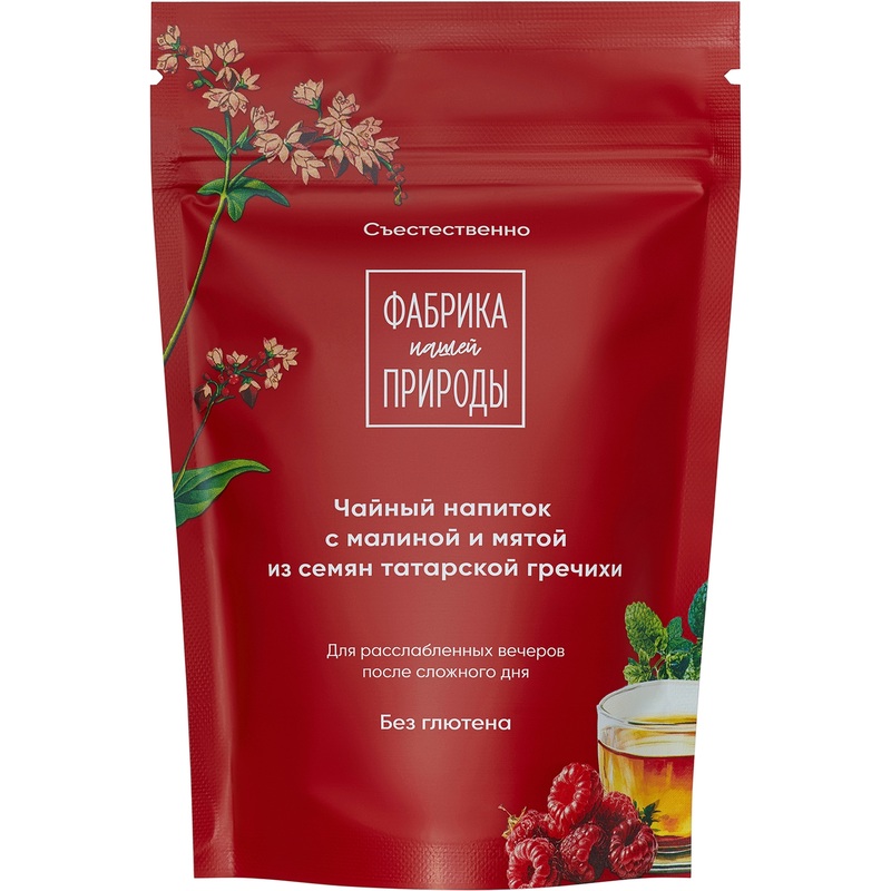 Изображение товара Чайный напиток гречишный с малиной и мятой 50 г Фабрика нашей природы