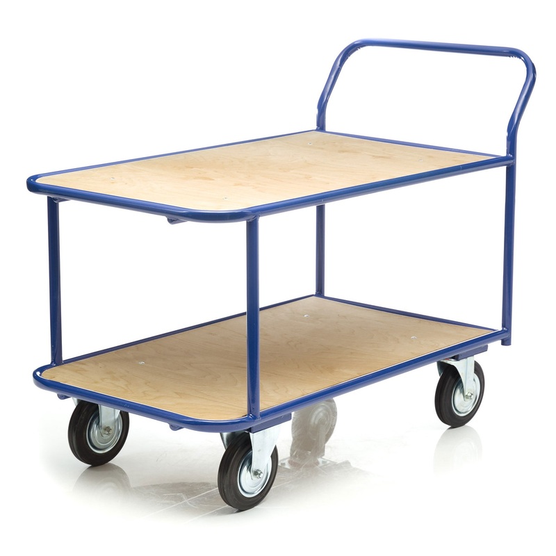 Изображение товара Тележка платформенная Стелла-техник КП-2-Ф-5-8-200-К ярусная (до 550 кг, 500x800 мм)