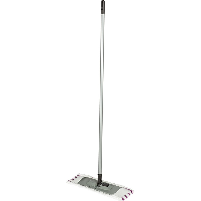 Изображение товара Швабра флаундер (плоская) Spin&clean Soft насадка микрофибра 40x11 см рукоятка 110 см металл/пластик