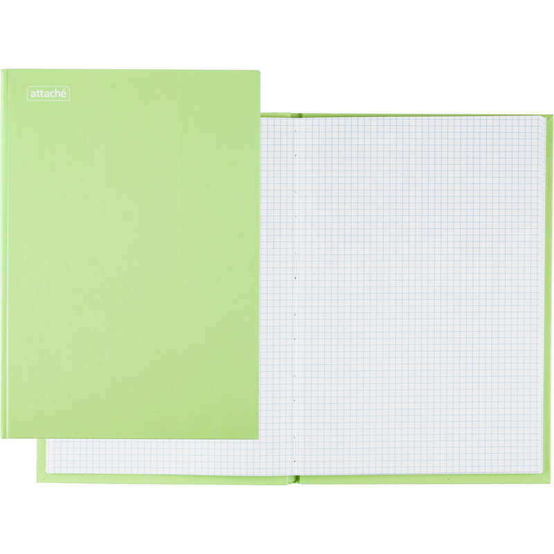 Изображение товара Книга учета 96 листов А4 в клетку на сшивке Attache Bright Colours лайм