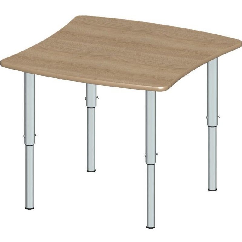 Изображение товара Стол эргономичный на регулируемых ножках М-85-1 (дуб сонома/серый, 677х704х580 мм)