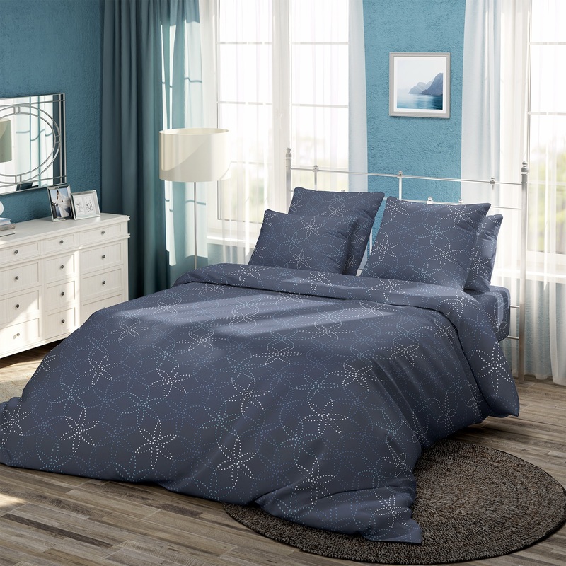 Изображение товара Постельное белье Сапфир 1.5-спальное с пододеяльником и наволочками