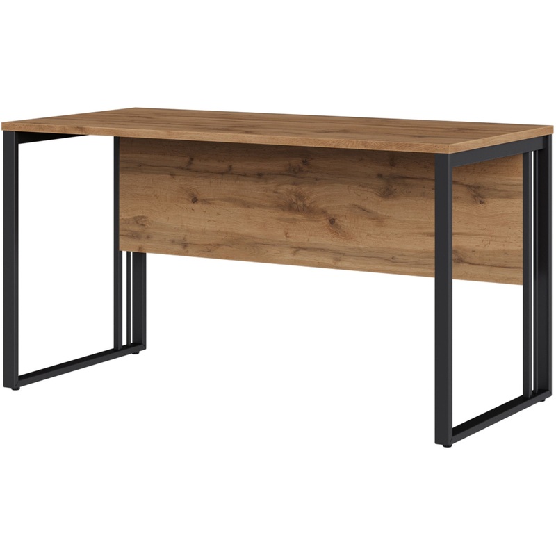 Изображение товара Стол прямой Easy to lead K-Loft 241S002 дуб натуральный/графит 1380х670х752 мм