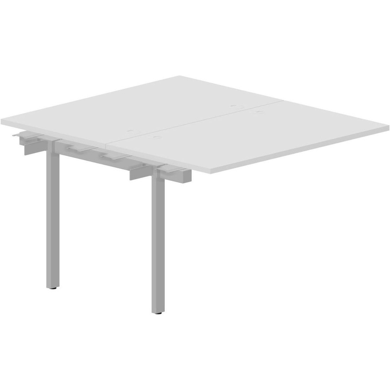 Изображение товара Письменный стол Strike UNN2TPG127BLAL на два рабочих места белый