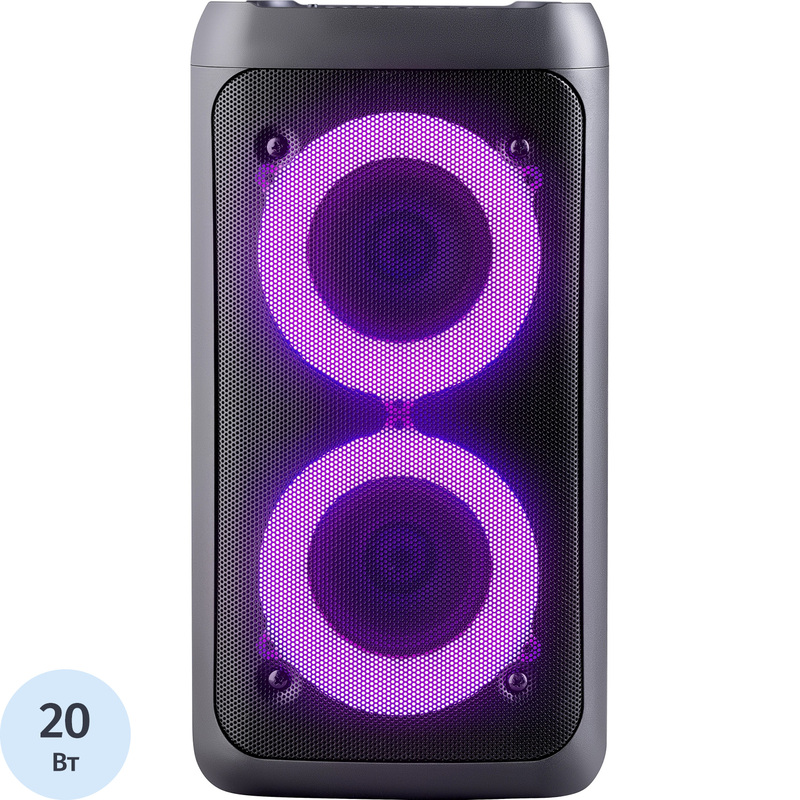 Изображение товара Акустическая система Defender Boomer 20 черная с подсветкой