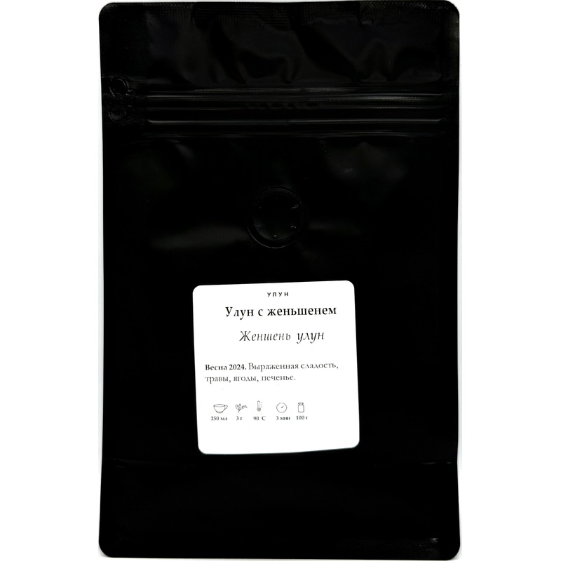 Изображение товара Чай листовой зелёный Улун 100 г (женьшень)