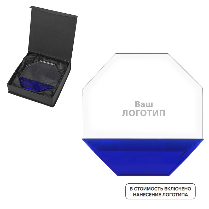 Изображение товара Награда Octagon хрусталь 16х4.1х16.2 см (упаковка 6 штук)