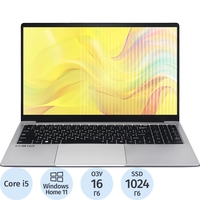 Ноутбук OSIO FocusLine F150i-024 15.6" Gray Intel Core i5 1235U/16  ГБ/SSD 1024 ГБ/Intel Iris Xe Graphics (F150I-024)