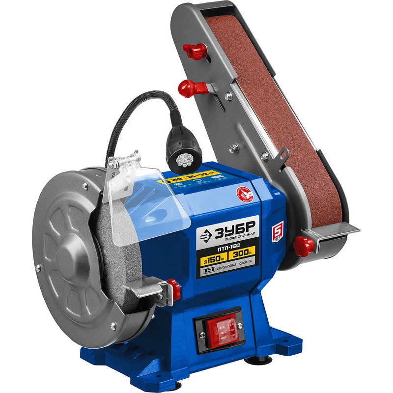 Изображение товара Станок заточный (точило) с шлифовальной лентой Зубр ПТЛ-150