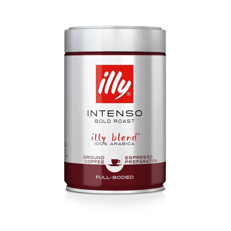 Изображение товара Кофе молотый ILLY Intenso 250 г в железной банке премиальный сорт арабика