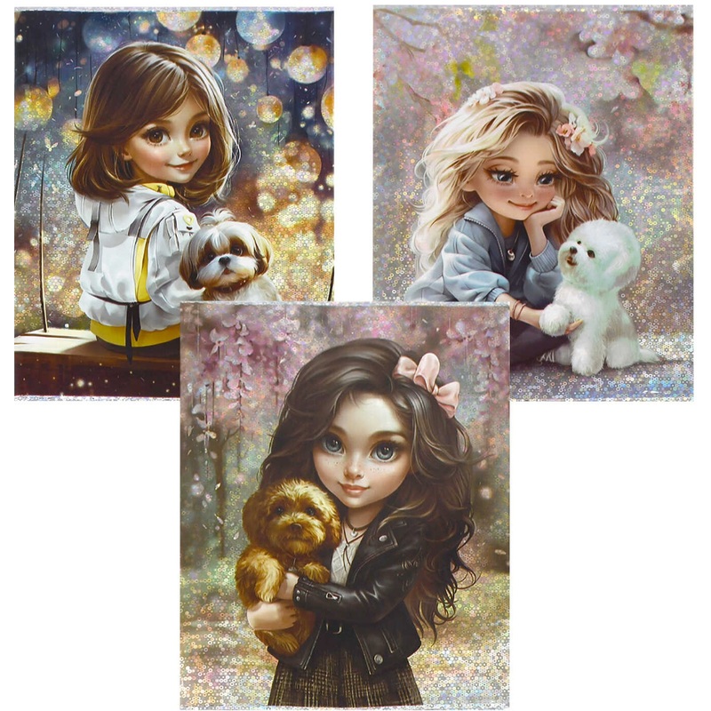 Изображение товара Набор обложек для тетрадей Феникс+ Верные друзья 460x215 мм 70 мкм 3 шт