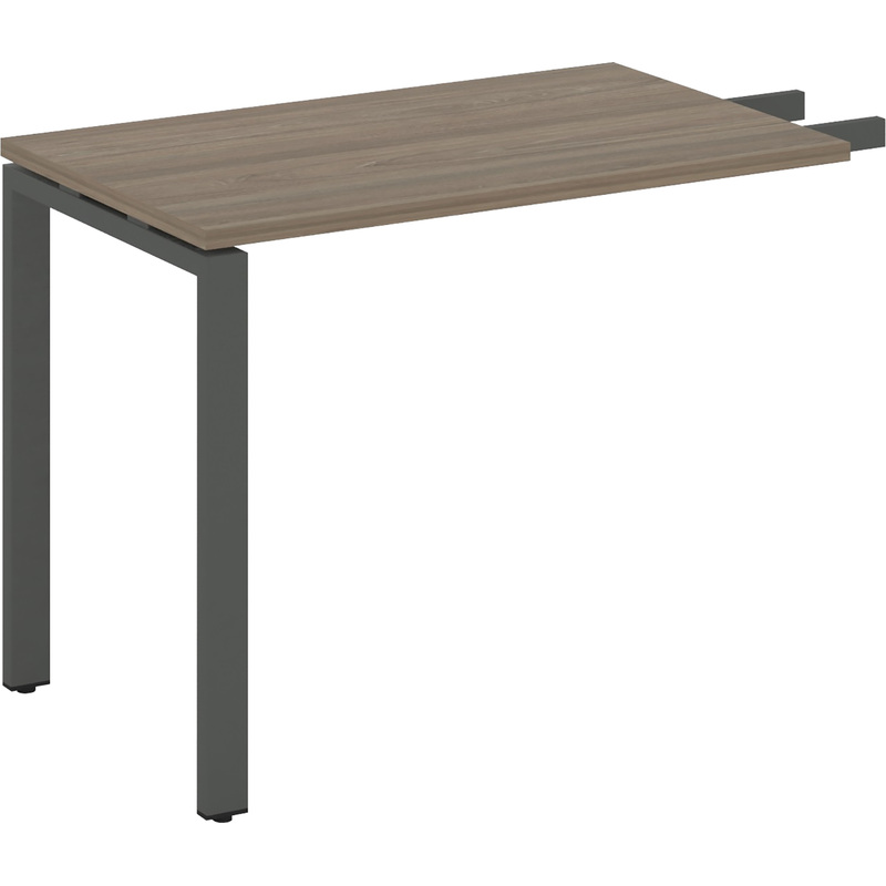 Изображение товара Приставка-брифинг SN-6P.BR-005 из ЛДСП и металла для офиса антрацит