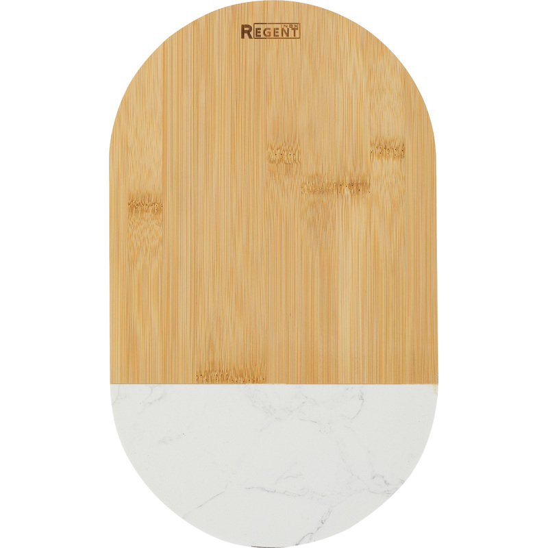 Изображение товара Доска разделочная Regent inox Bamboo бамбук/мрамор 35х21х1.2 см