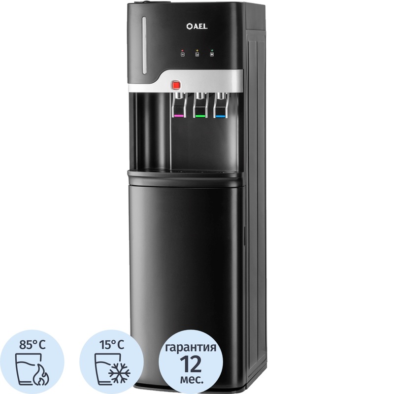 Изображение товара Кулер для воды AEL LD-AEL-835a чёрный (нагрев и охлаждение) Изображение товара Кулер для воды AEL LD-AEL-835a чёрный (нагрев и охлаждение)