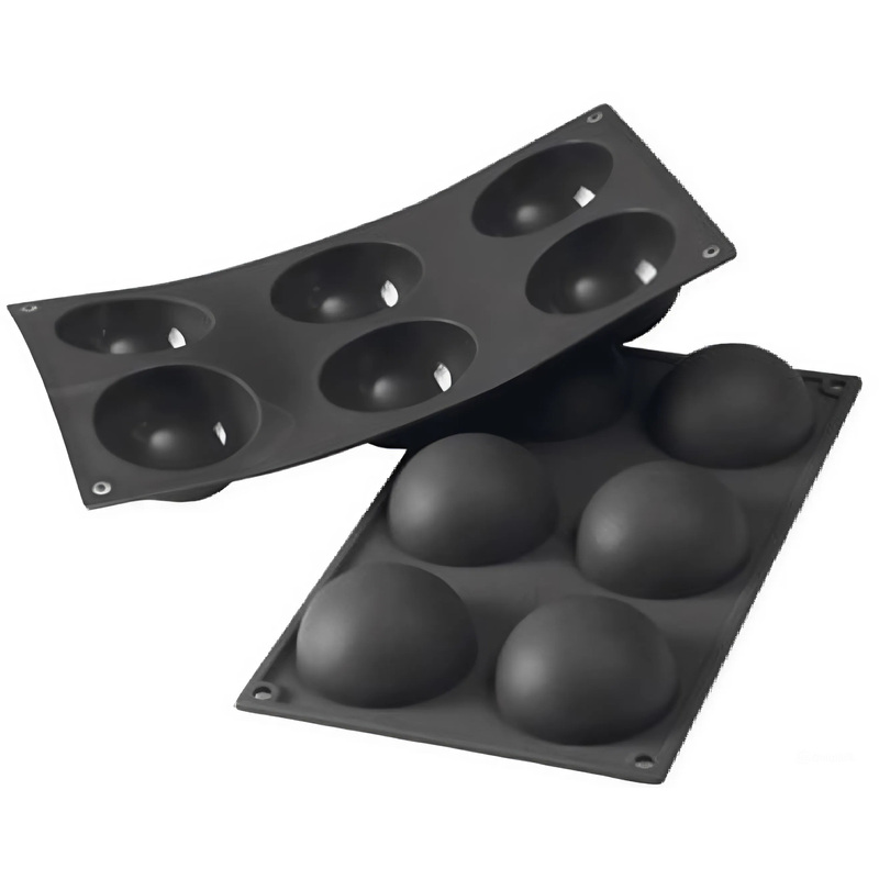 Изображение товара Форма для выпечки Martellato Полусфера прямоугольная силиконовая 30х17.5х3.5 см