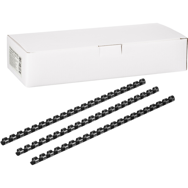 Изображение товара Пластиковые пружины для переплёта 21 кольцо 10 мм 100 шт