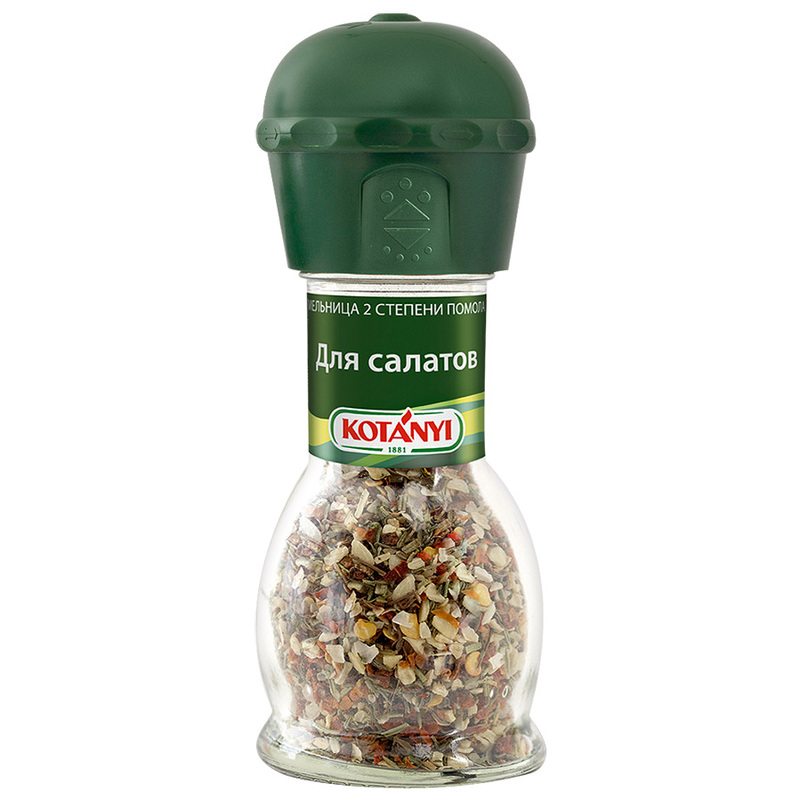 Изображение товара Приправа для салатов Kotanyi мельница 40 г свежие специи в удобной упаковке