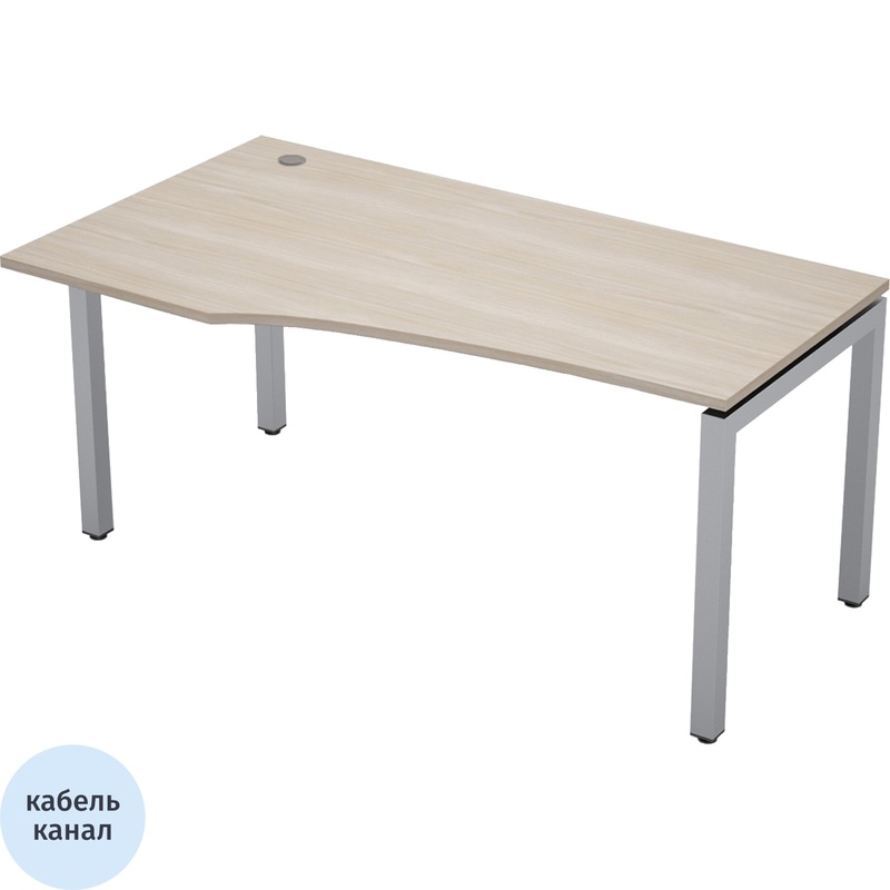 Изображение товара Эргономичный стол Avance 6М.520 левый с регулируемыми опорами 1600x900 мм