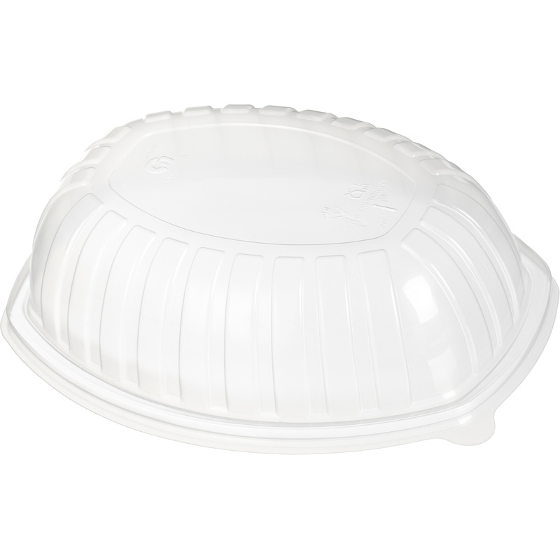 Изображение товара Крышка для контейнера К-258 прозрачная 258x202 мм (60 штук в упаковке)