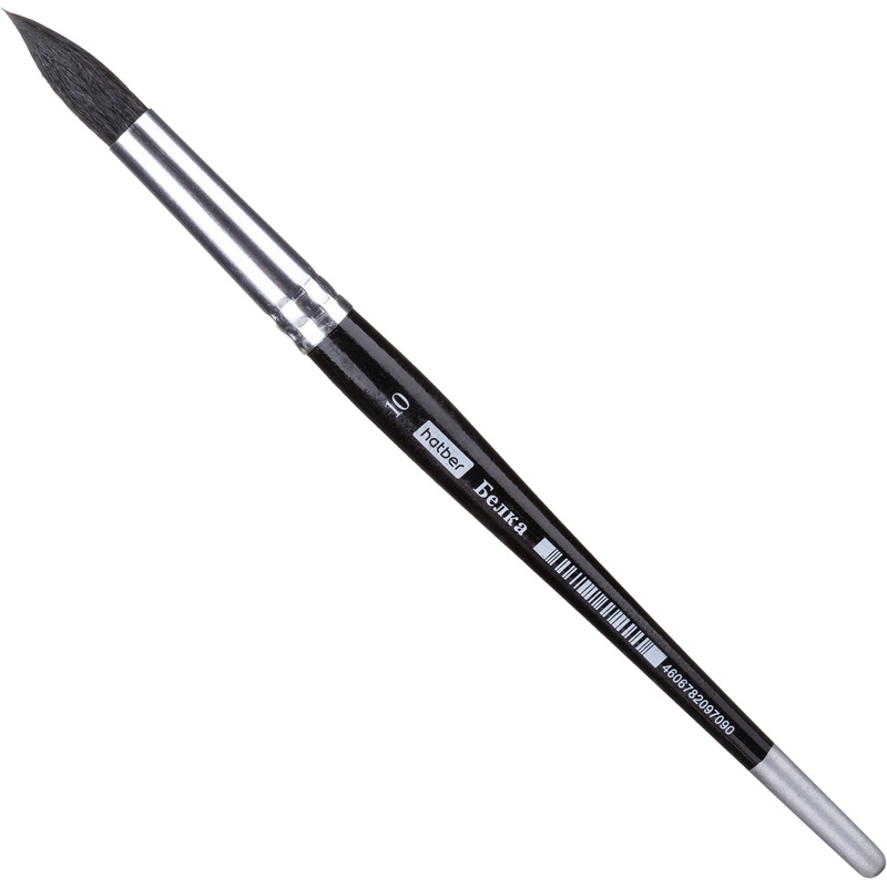 Изображение товара Кисть круглая белка No10 для акварели - мягкая и универсальная