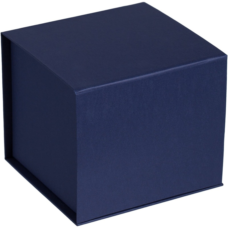 Изображение товара Коробка подарочная Alian синяя 13.5x12.5x11.5 см для подарков и упаковки