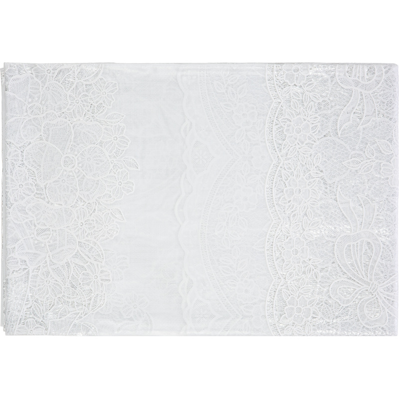 Изображение товара Одноразовая кружевная скатерть Niklen 110x140 см белая для праздничных мероприятий