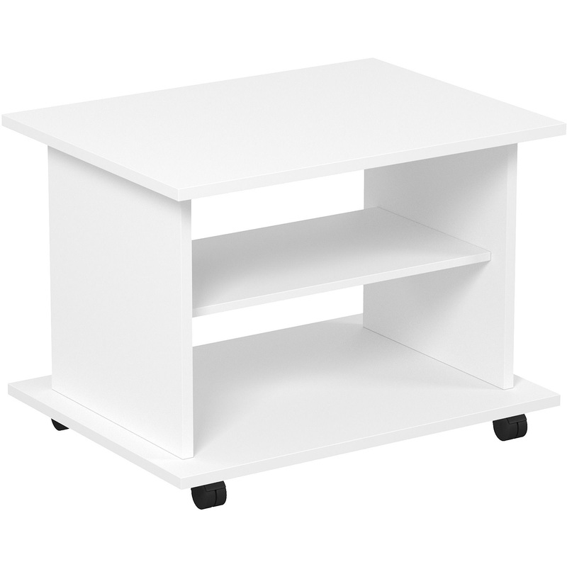 Изображение товара Стол журнальный 2С.013 белый ЛДСП с кромкой из ПВХ, 800х600х580 мм