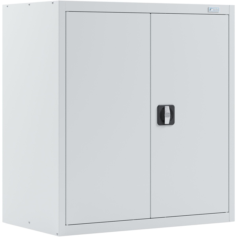 Изображение товара Металлический архивный шкаф для документов 850x400x920 мм серый с замком