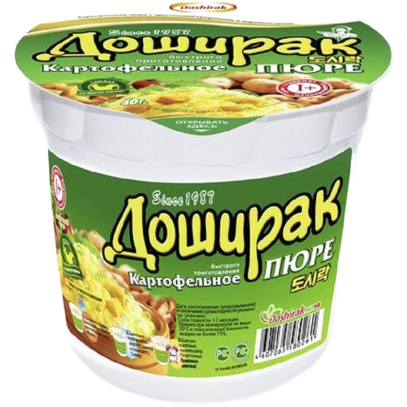 Изображение товара Картофельное пюре Доширак с курицей 40 г - 24 порции