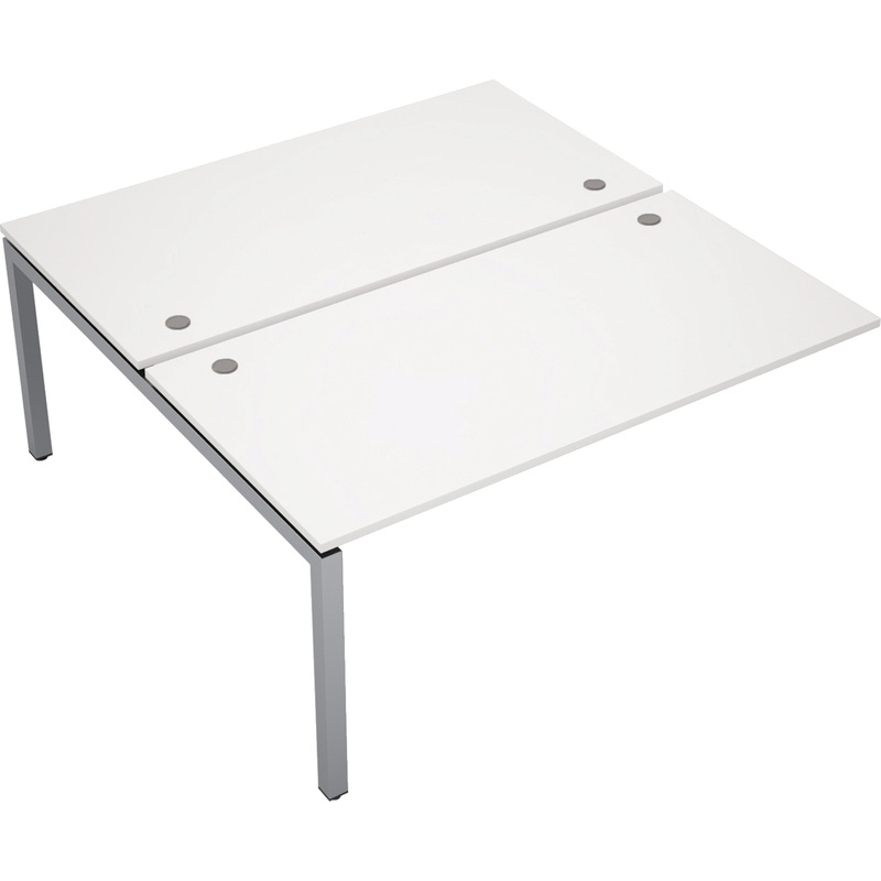 Изображение товара Рабочая станция Avance 6МБК.5284 двухместная белый/алюминий матовый Россия