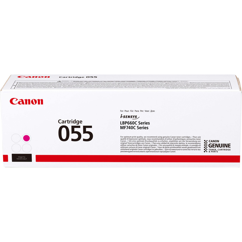 Изображение товара Картридж лазерный Canon 055 M пурпурный для MF746Cx/LBP664Cx