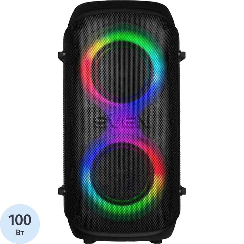 Изображение товара Портативная акустика Sven АС PS-800 с подсветкой и Bluetooth